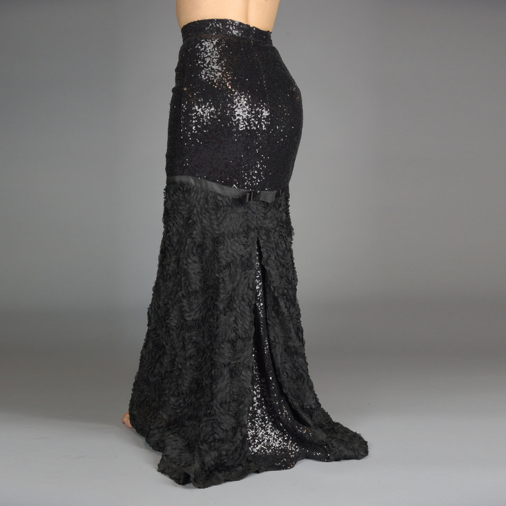 Incredible Naeem Khan Formal Sequin Skirt